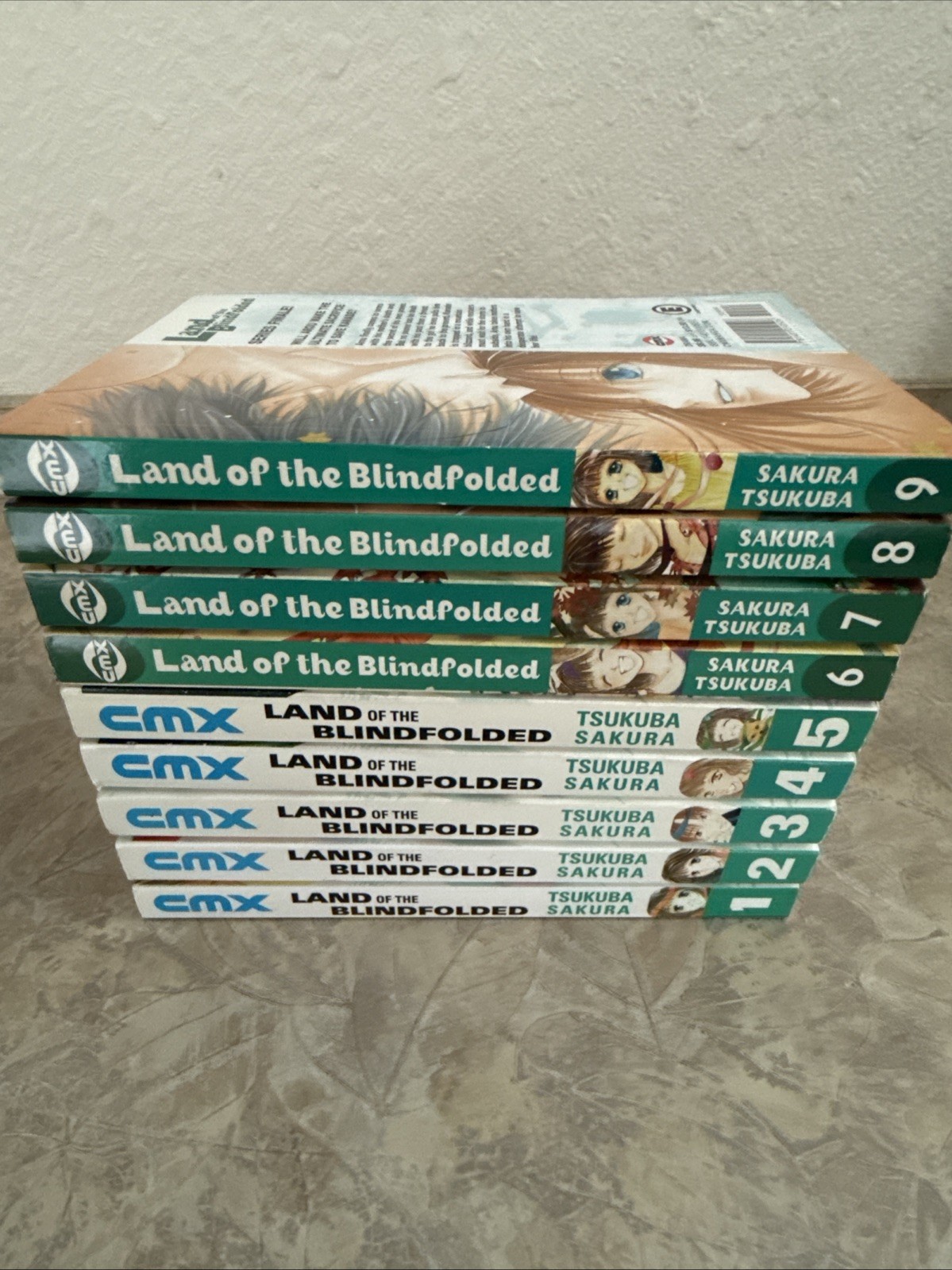 Land of the Blindfolded Vol 1-9 set manga CMX completo Sakura Tsukuba fuori produzione