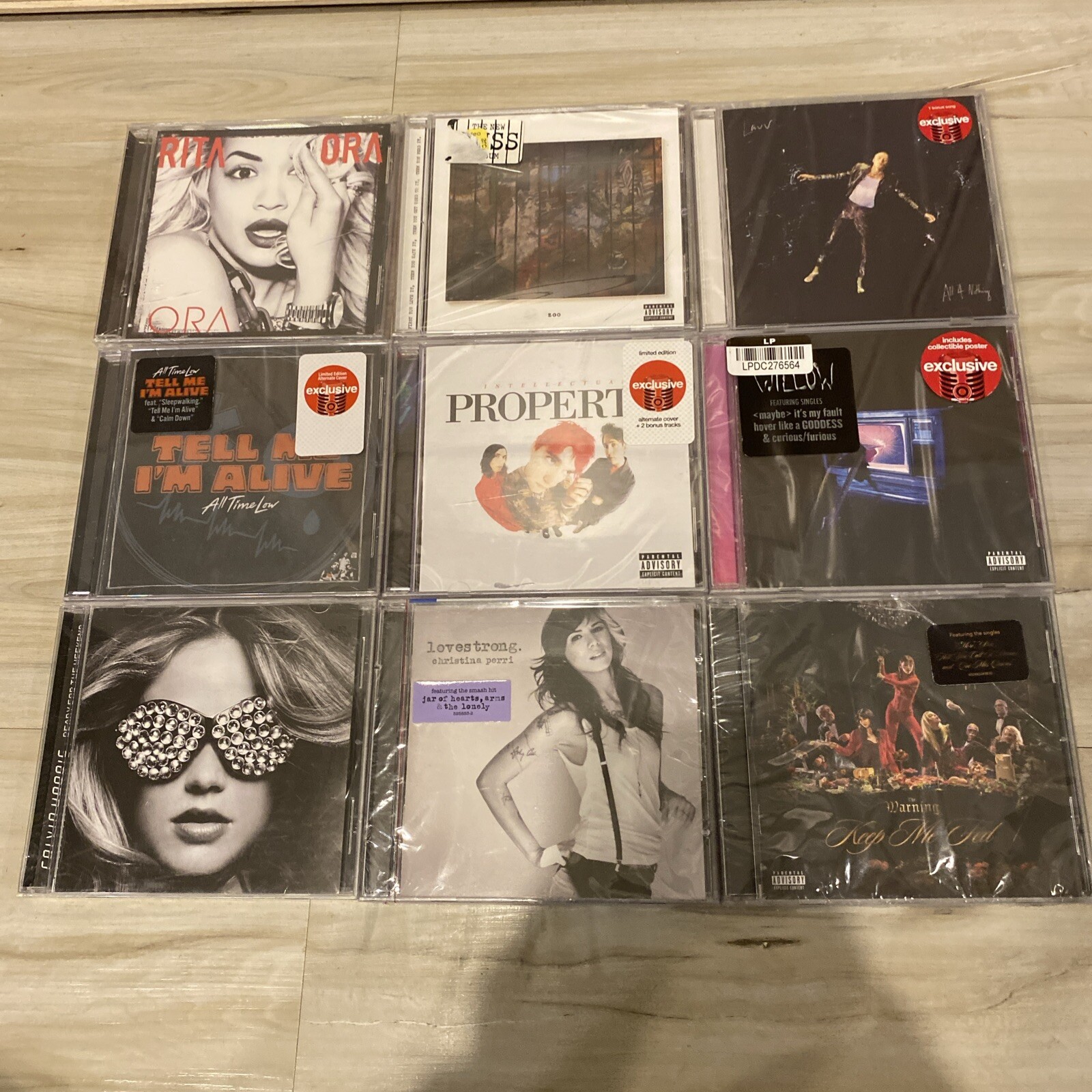 9 BRAND NEW POP ROCK CD LOT - RITA ORA WILLOW CALVIN HARRIS LAUV RUSS WARNING