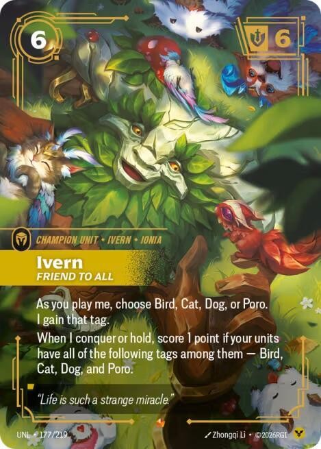 Ivern, Friend to All [Unleashed] 177/219 NM Foil