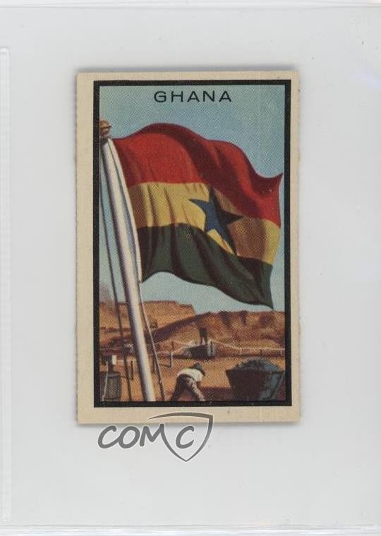 1963 Topps Midgee Bandiere Ghana #30 0l4h
