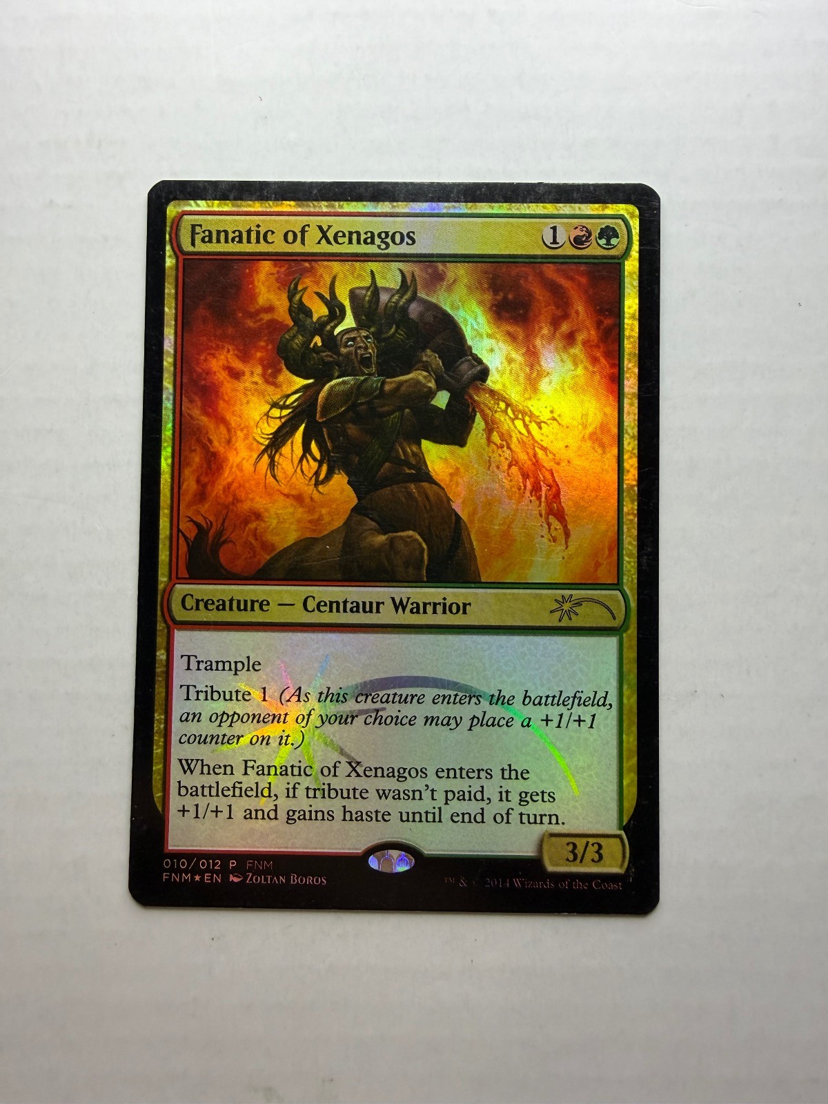 Fanatic of Xenagos 10 Promo FNM Promos Magic: The Gathering Foil leggermente giocato