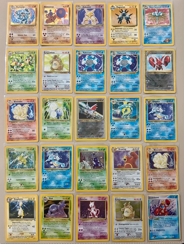 Lotto Pokemon vintage holo
