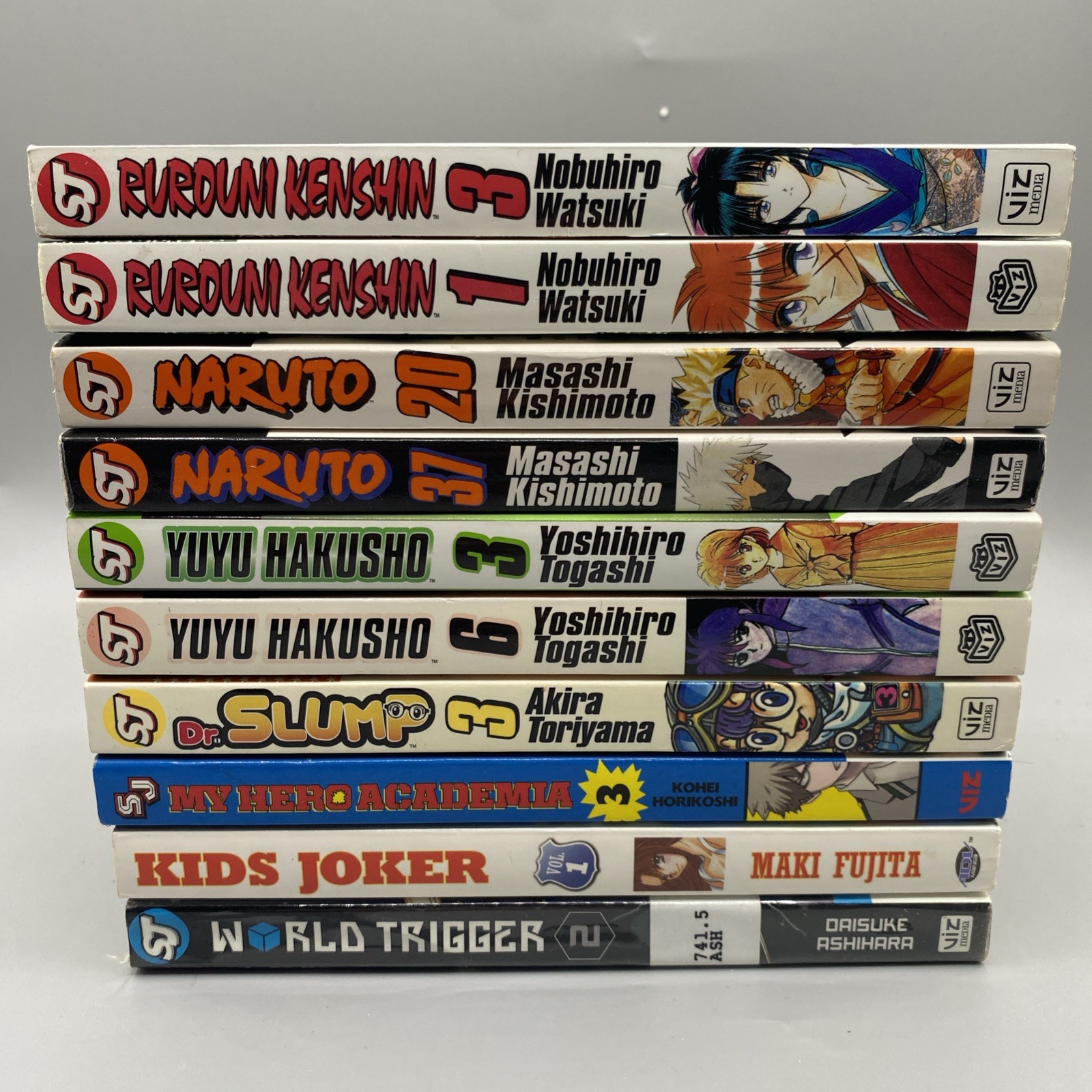 Manga Lotto 10 Libri Naruto Yu Yu Hakusho Rurouni Kenshin My Hero Academia+