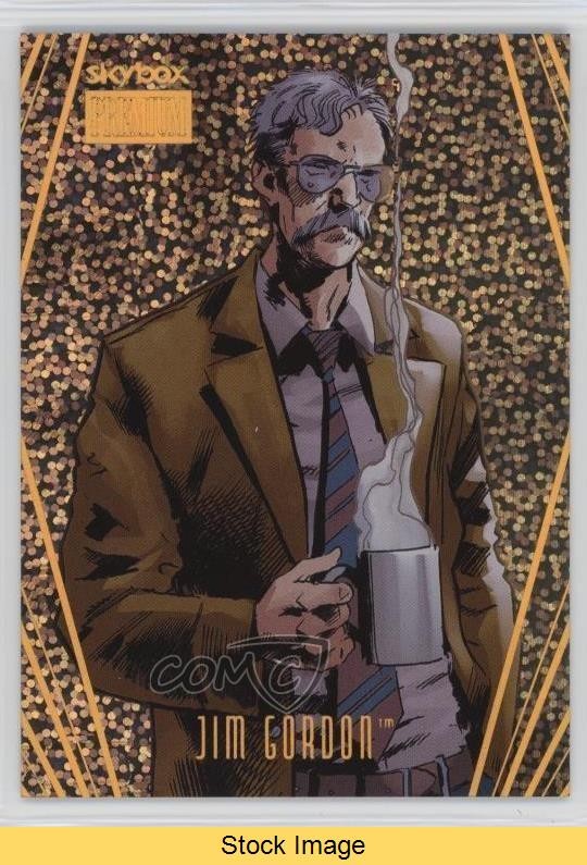 2025 Skybox Metal Universe Batman Premium Glitter Commissioner Gordon LEGGI f6d
