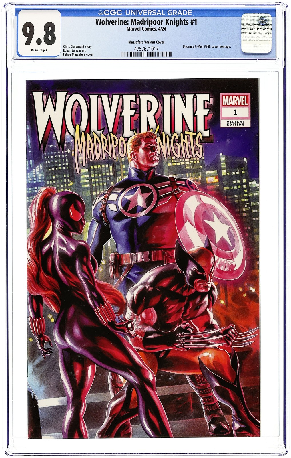Wolverine Cavalieri di Madrid 1MASSAFERA.A CGC 9.8 2024 4757671017