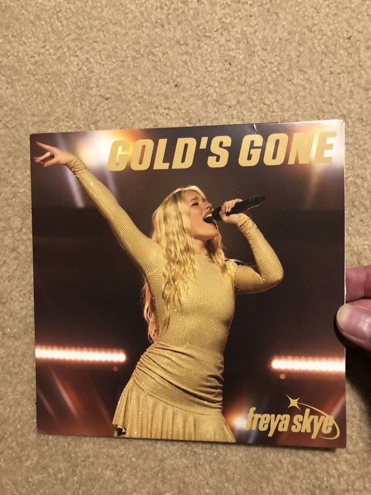 Freya Skye - GOLD'S GONE Vinyl  7" - Descendants Unsealed (cover wear/tear)