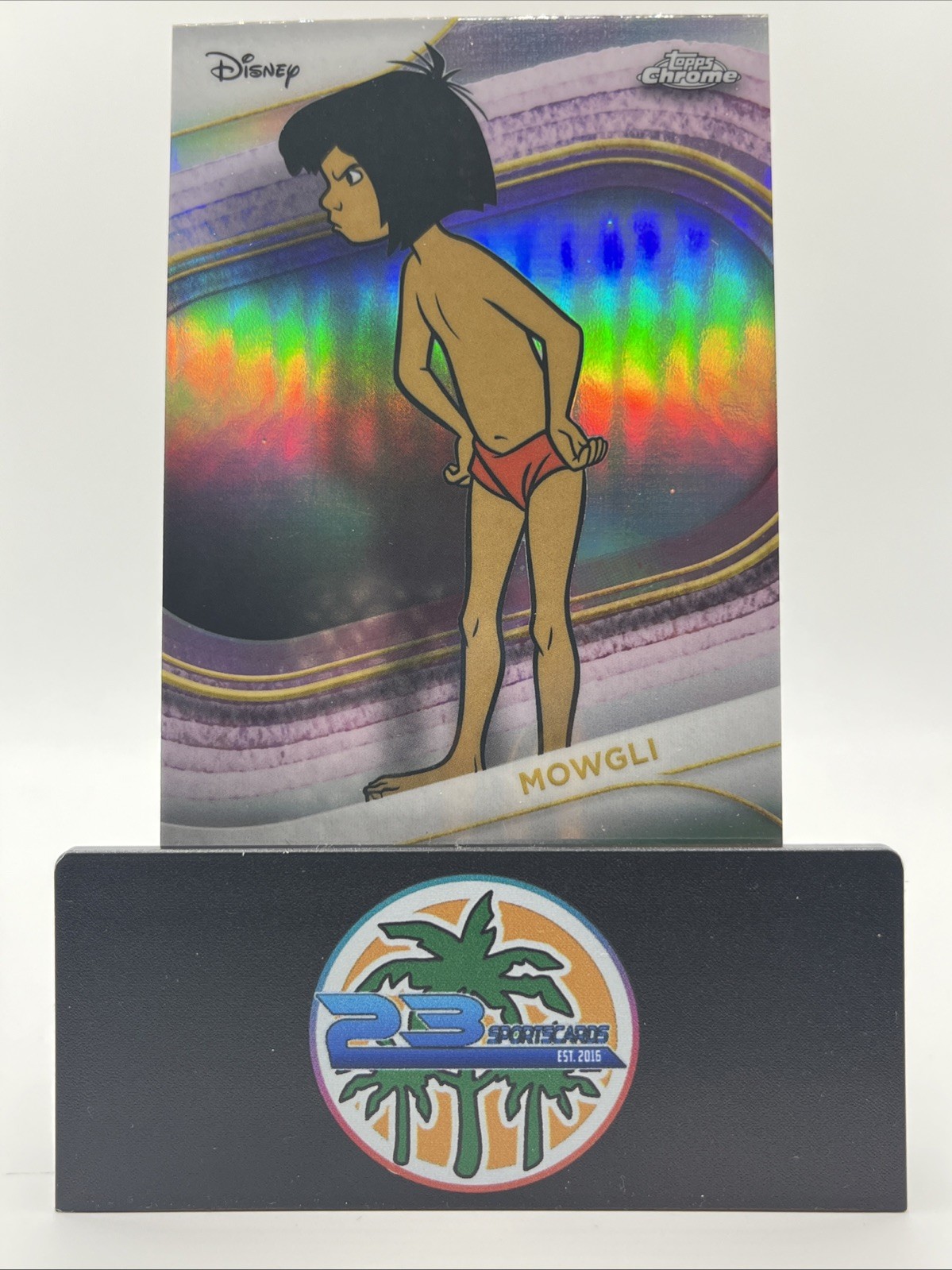 2025 Topps Chrome Disney #105 Rifrattore Mowgli - Il Libro della Giungla PARALLEL