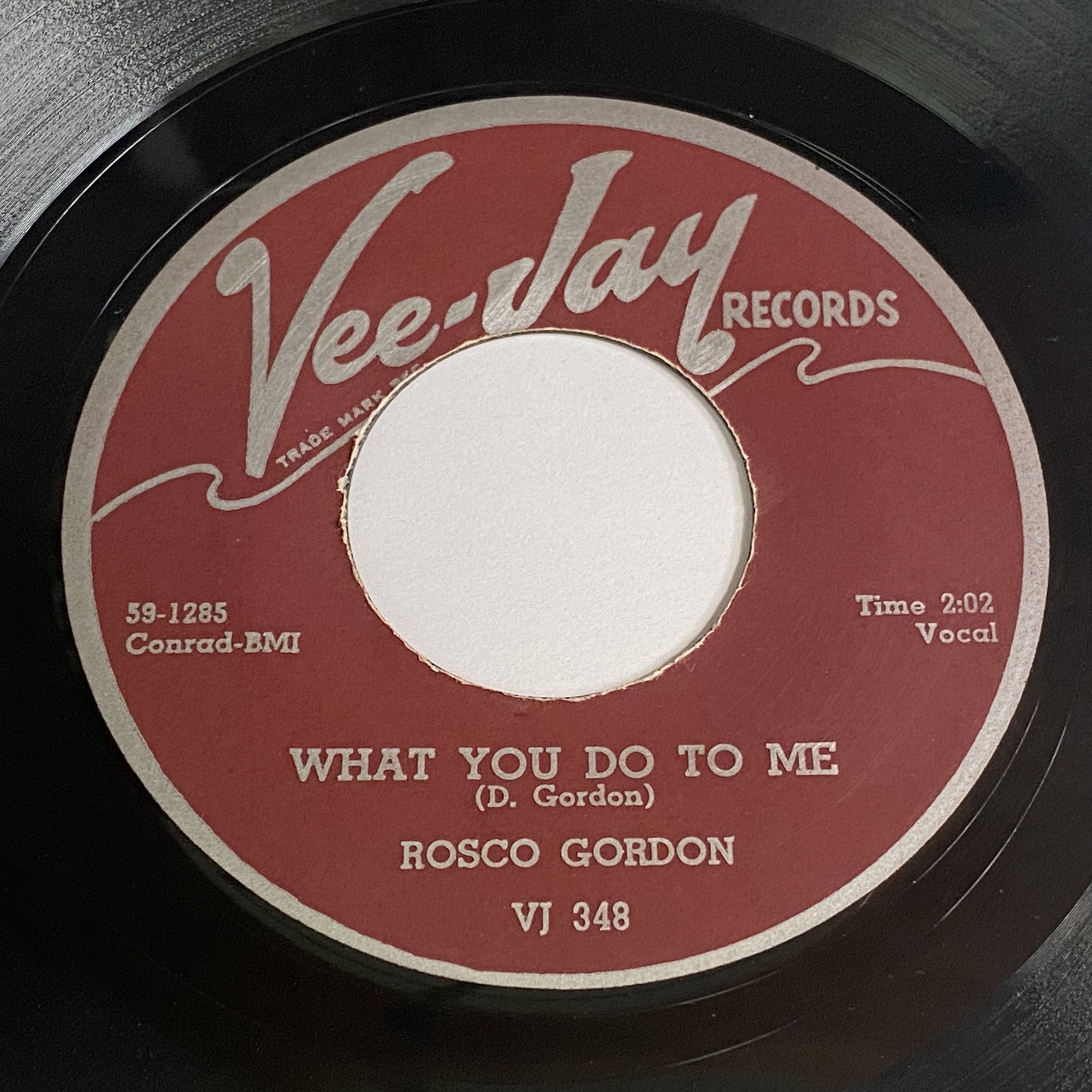 Rosco Gordon: What You Do To Me / Surely I Love You 45 - VJ - Blues