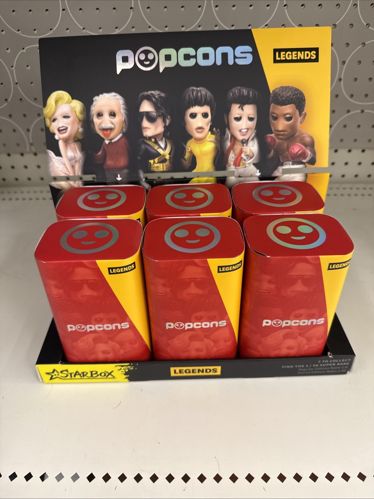 ZURU Starbox POPCONS Legends 6 Blind Box Retail Display 6 Music Sports Legends