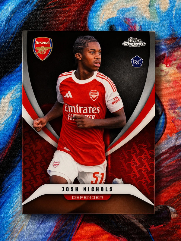 Topps Chrome Josh Nichols Rookie Arsenal