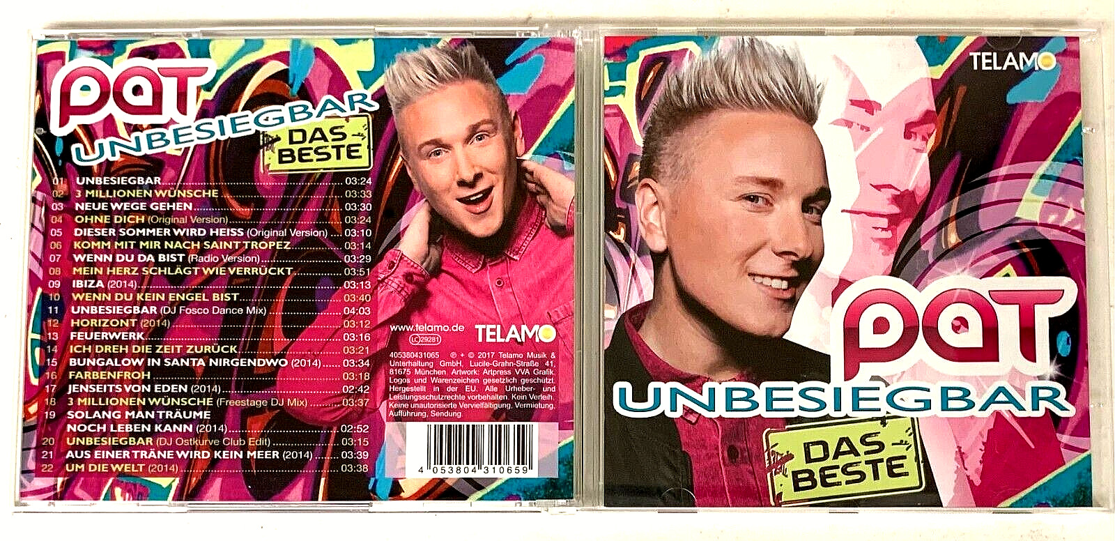 UNBESIEGBAR Das Beste AUDIO CD Germany 2017 Electronic TELAMO Very Good!