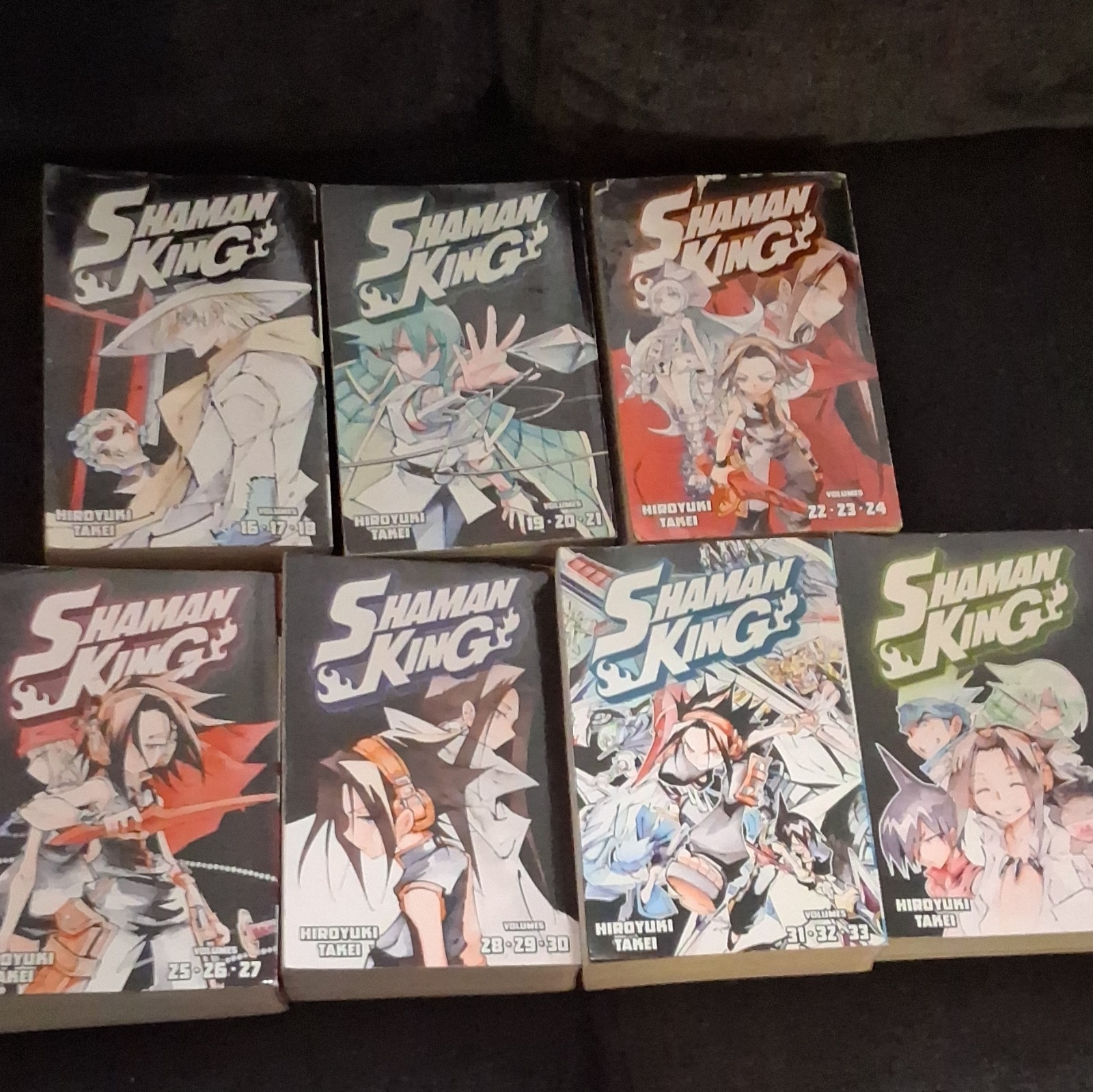 Shaman King Manga Omnibus lotto volumi 16-35 Kodansha fumetti Hiroyuki Takei 