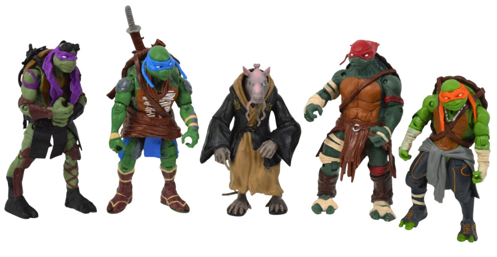 Set Tartarughe Ninja Teenage Mutant TMNT 2014 Paramount Pictures action figure