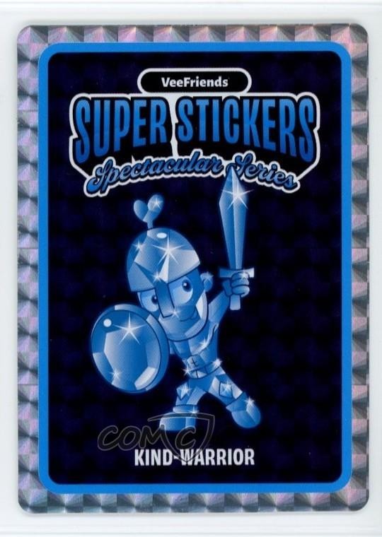 2026 VeeFriends Super Adesivi Serie Spettacolare Diamante Kind-Warrior 0fu2