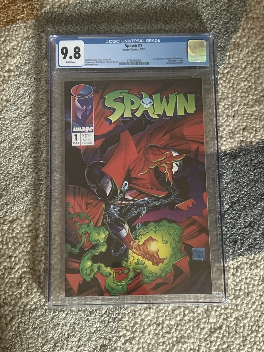 Spawn #1 - CGC 9.8 - Todd McFarlane - Lastra nuova