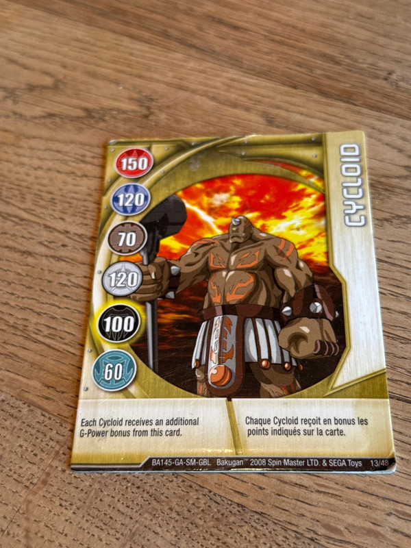Bakugan kaart cycloid 13/48