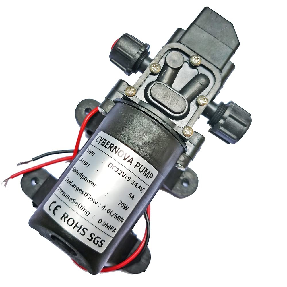 POMPA AUTOADESCANTE A MEMBRANA 131 PSI DC12V ALTA PRESSIONE ACQUA