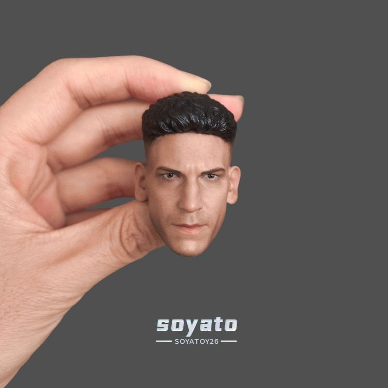 1/6 Jon Bernthal Male Soldier Head Carving Model Fit 12" Male Action Figure Body