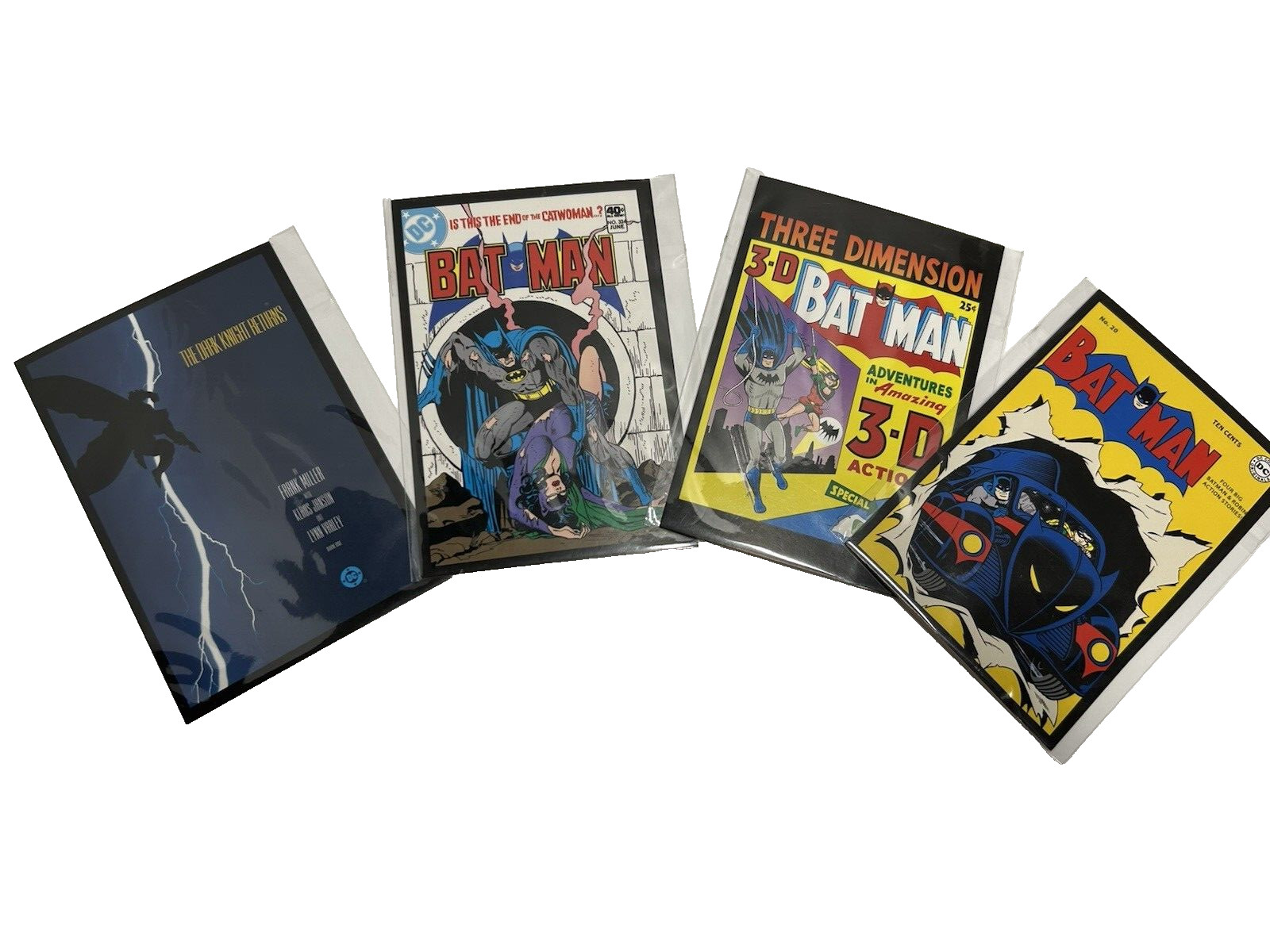 BATMAN DC 2010 "The Art of Vintage" - 4 POST CARD REPRINTS- Various Artists