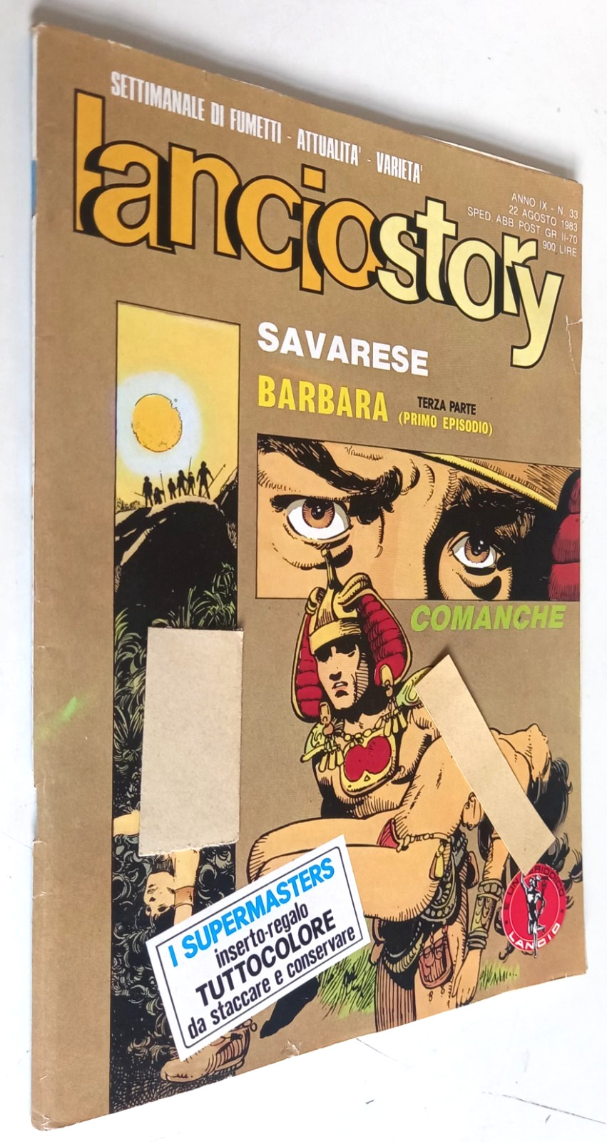 LANCIOSTORY N. 33 -22/8/1983 -Fabiana Udenio/Supermasters 2/Barbara..- Eura