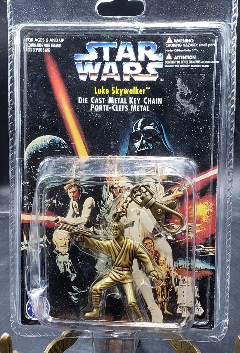 Star Wars Luke Skywalker Die Cast Metal Key Chain 1997 Placo NIB 3110