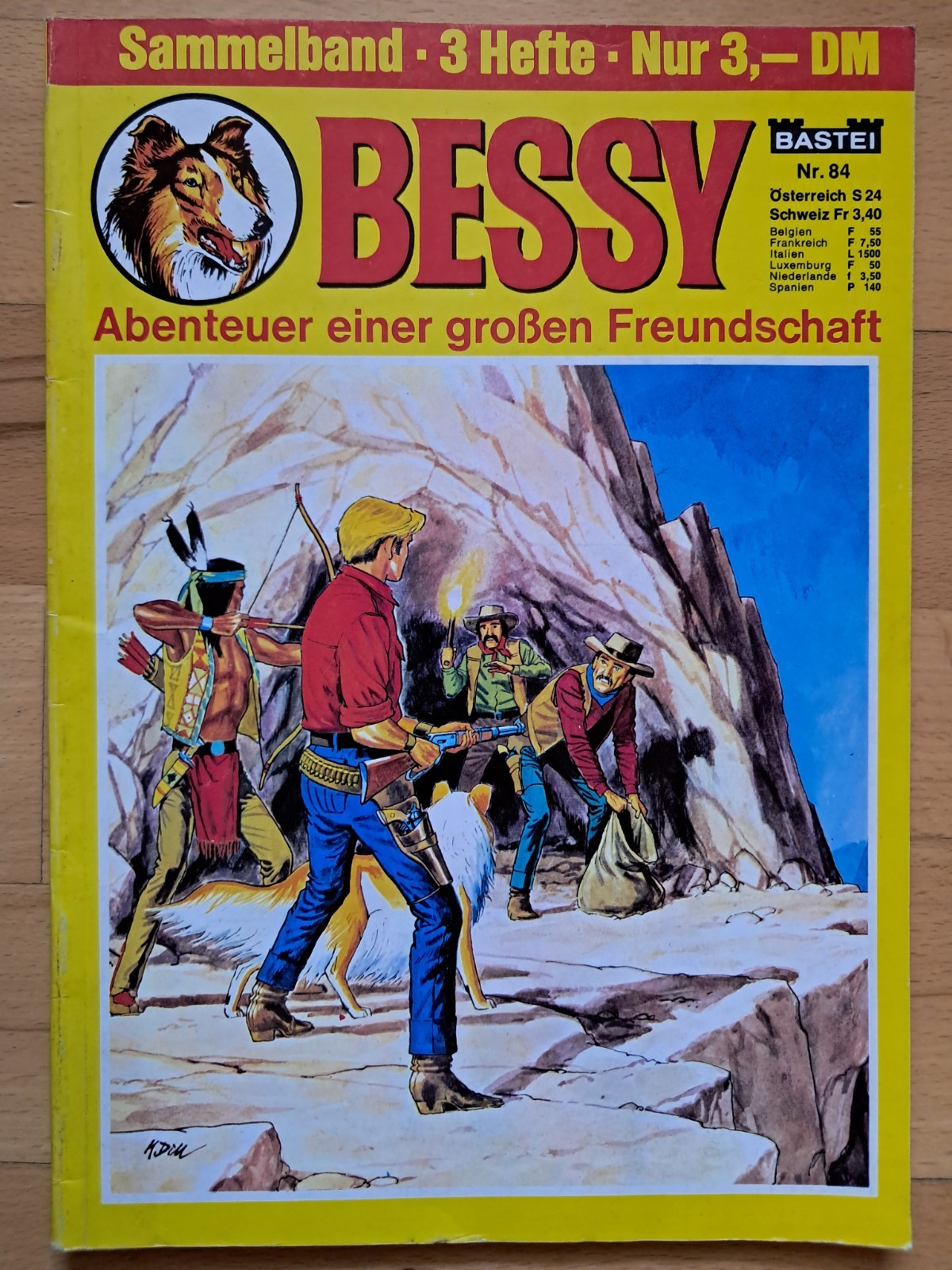 Raccolta Bessy n.84 con Bessy n.690, 694, 76 - TOP Z1 BASTEI WESTERN FUMETTO