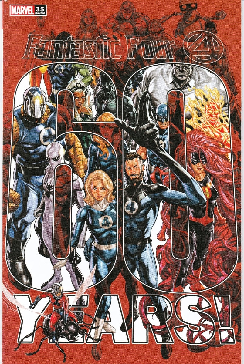 FANTASTIC FOUR #35 TAGLIA GIGANTE (2018) MARK BROOKS VARIANTE SQUAREBOUND ~ NON LETTO QUASI NUOVO