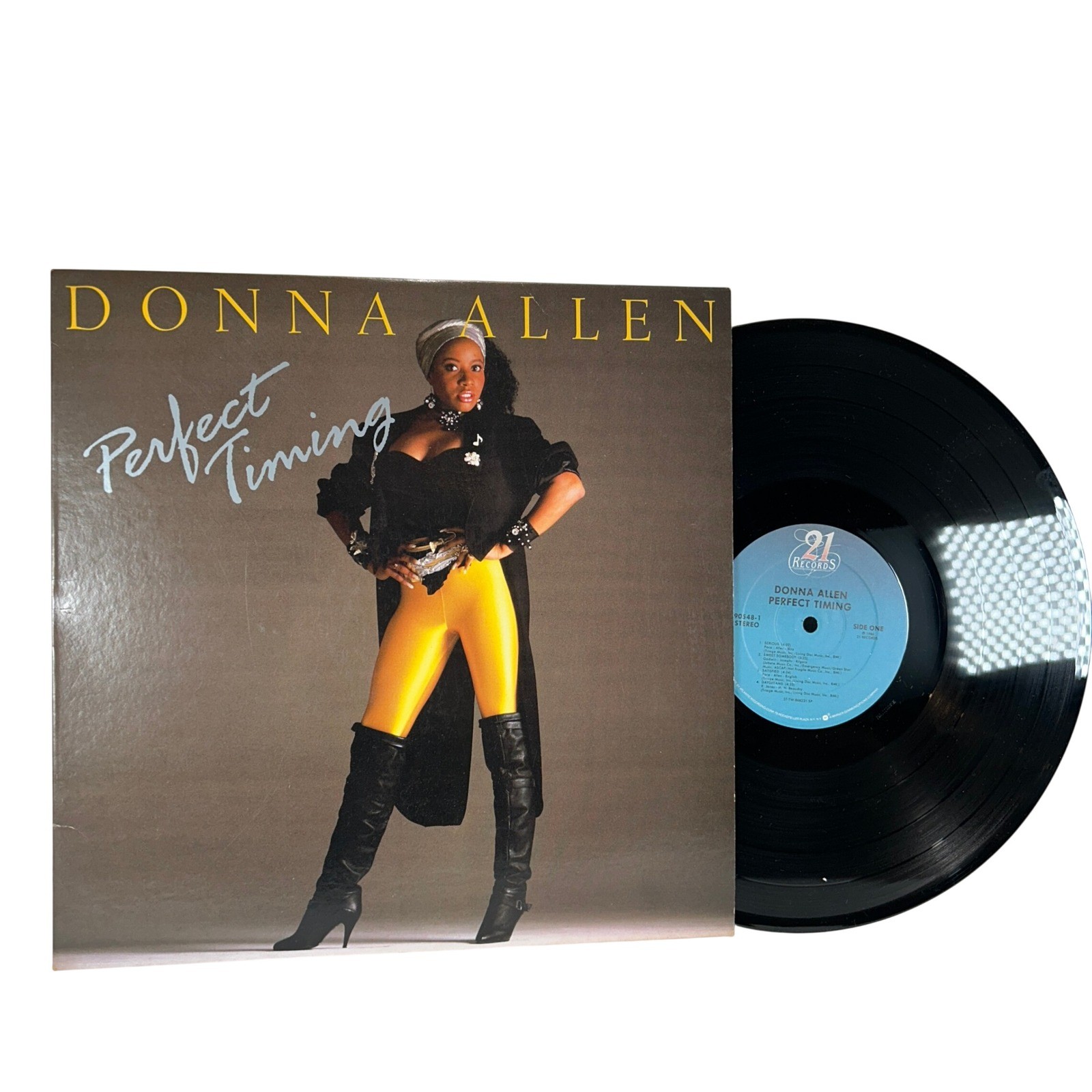 Donna Allen Perfect Timing Vinyl LP EX 1986 21 Records Soul Funk Disco 33RPM