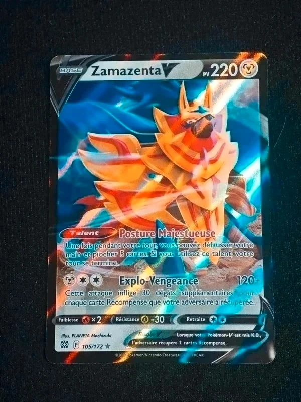Carte Pokémon Zamazenta V 105/172