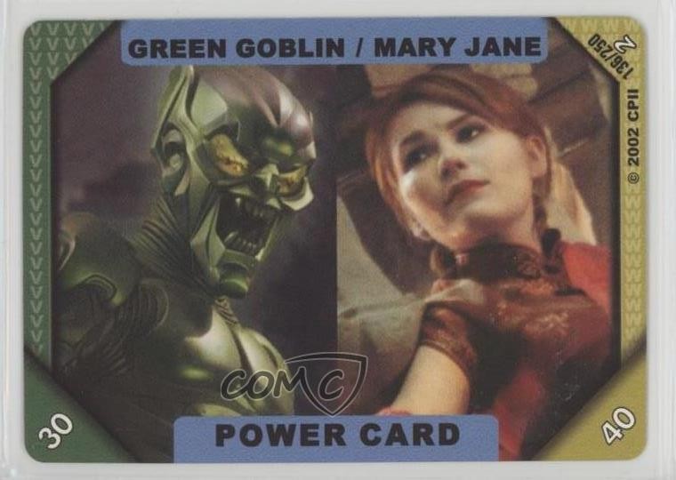 2002 Marvel ReCharge CCG Series 2 Power Card Green Goblin Mary Jane Parker 2rz