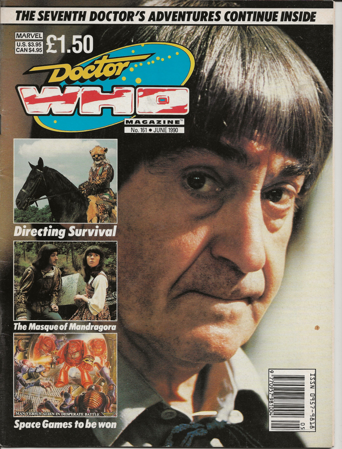 Doctor Who Magazine Issue 161 -  June 1990 Patrick Troughton Doctor 2  on cover