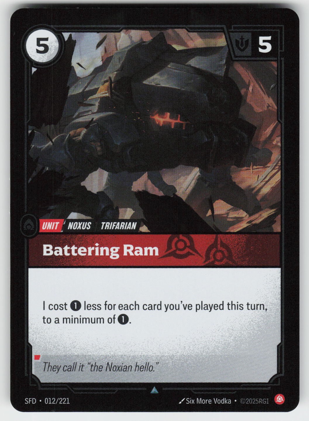 Battering Ram Foil Uncommon Spiritforged 012/221 NM