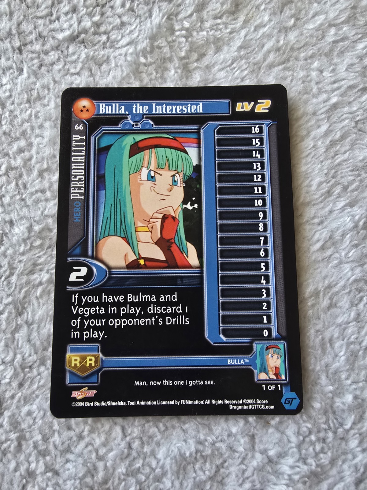 DBGT Dragon Ball GT Bulla, The Interested 66 CCG Limited Super 17 Saga MP 
