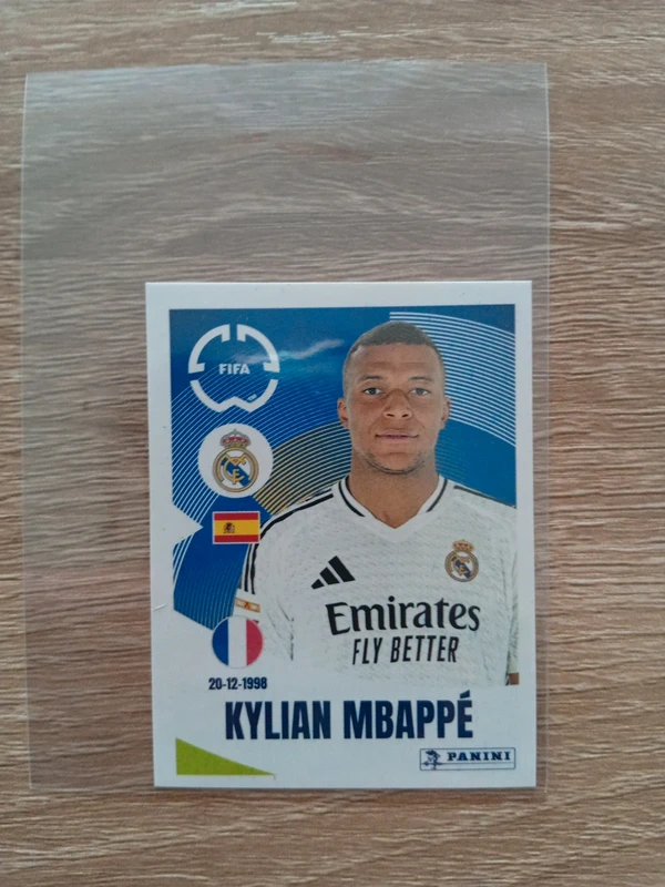 Stickers panini World cup FIFA club mbappe Real Madrid