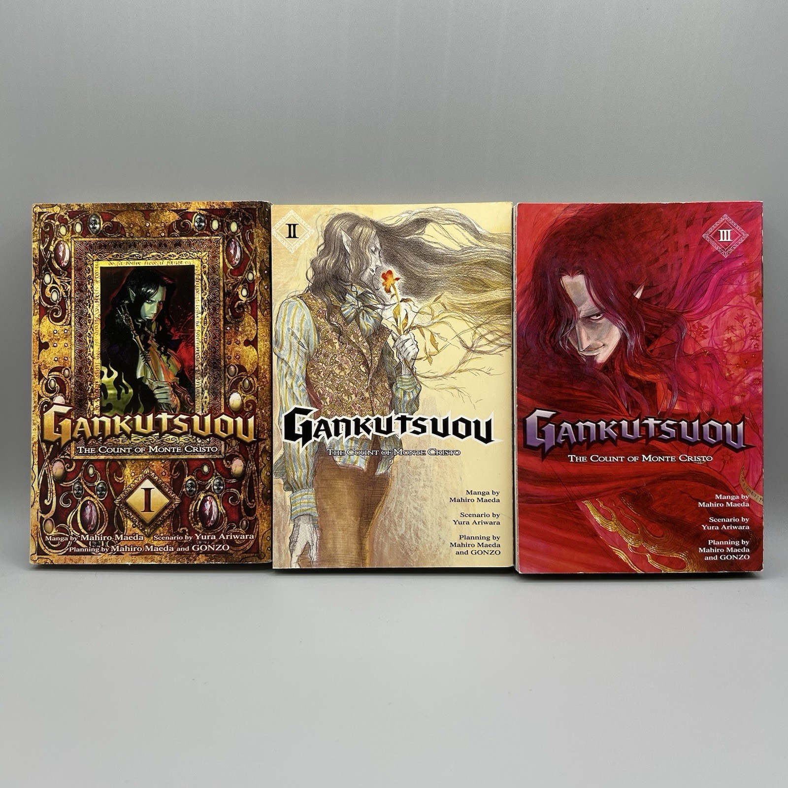 Gankutsuou: Il Conte di Montecristo Volumi 1-3 Manga Set Inglese Del Rey