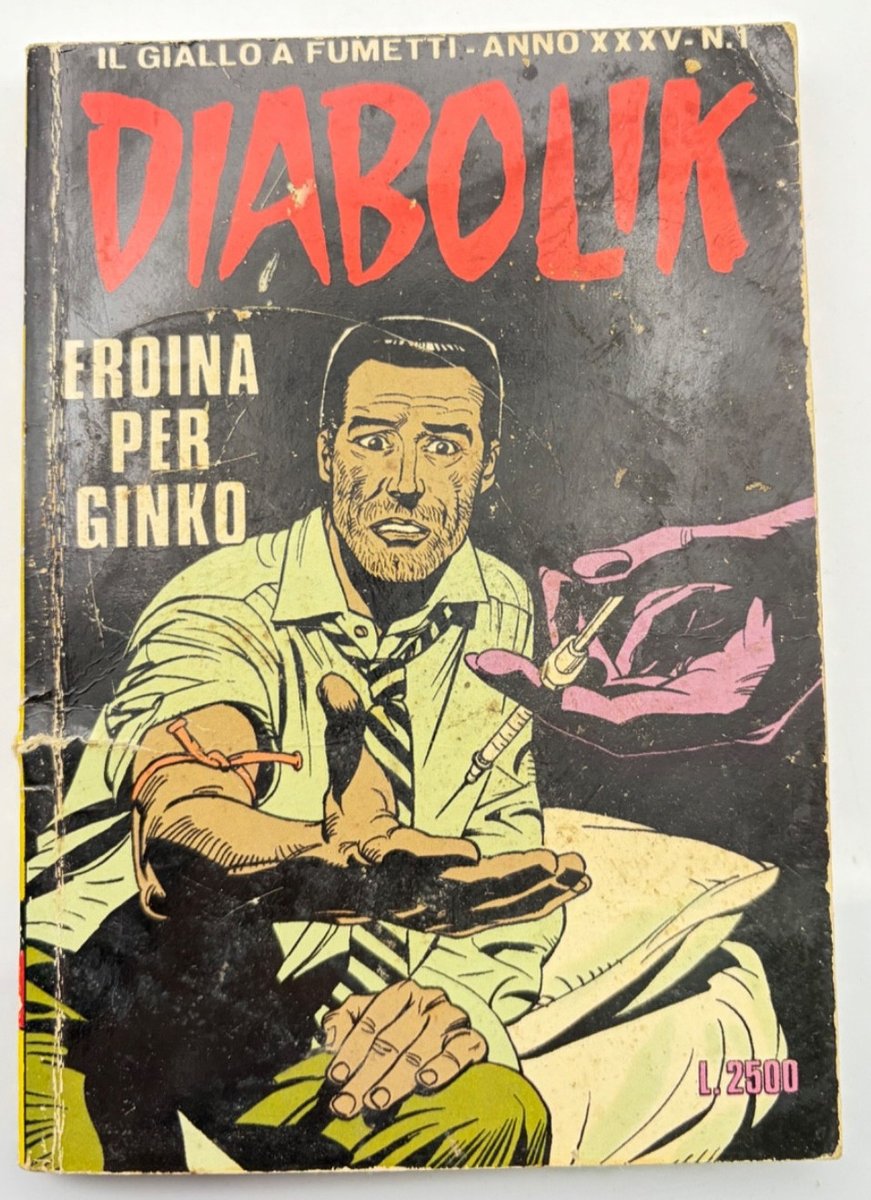 Fumetto Diabolik Anno 1996 Gennaio Eroina Per Ginko