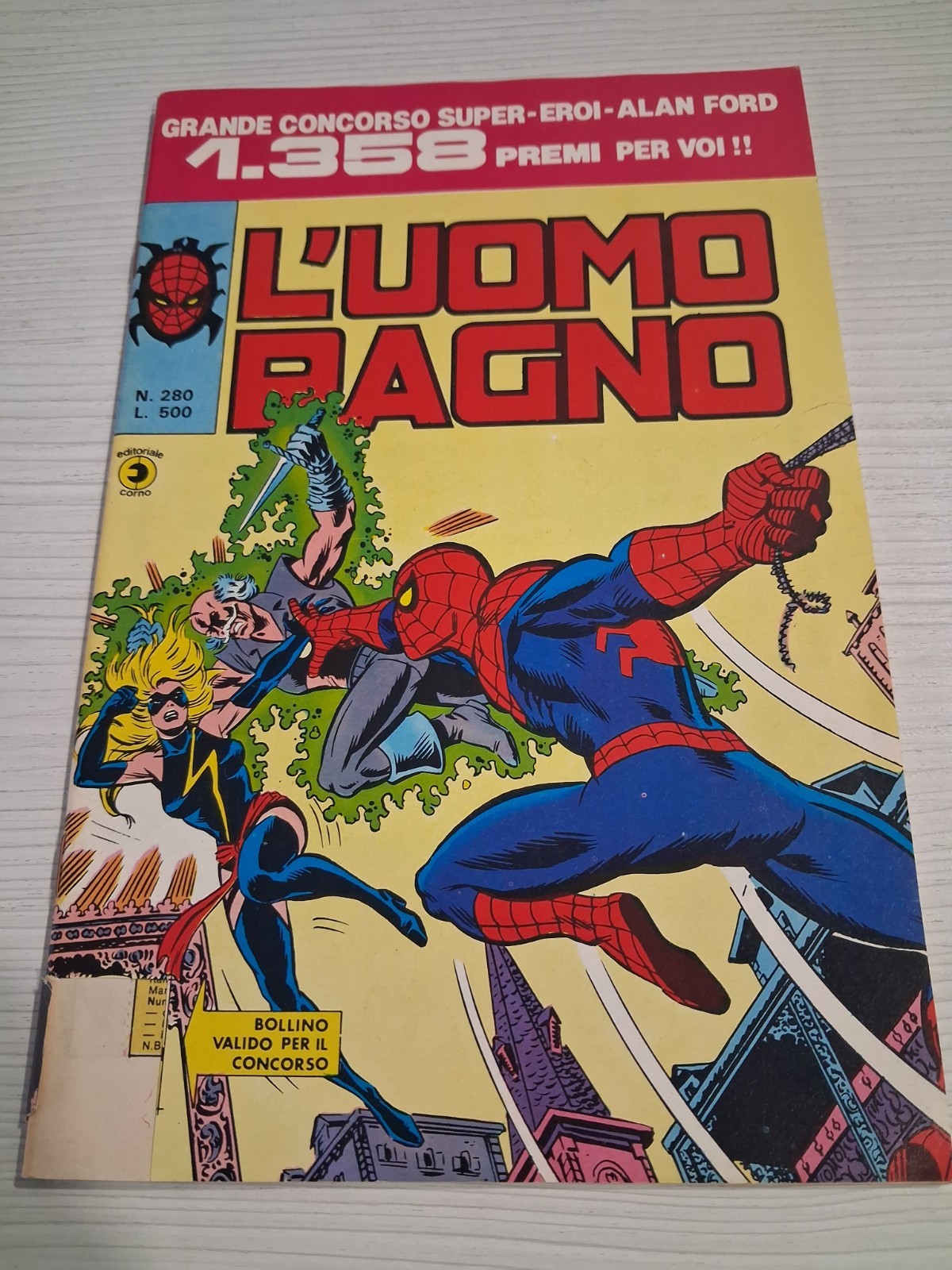 Editoriale Corno L’Uomo Ragno n. 280 - non di resa
