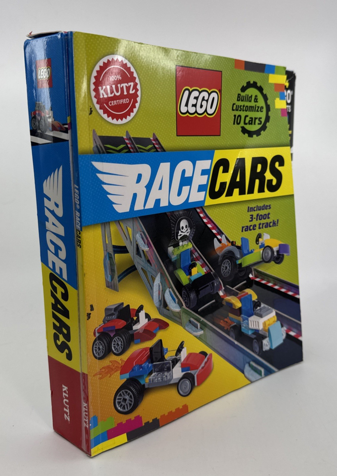 Klutz LEGO Race Cars STEM Activity Kit New 124 Pieces Box Damage