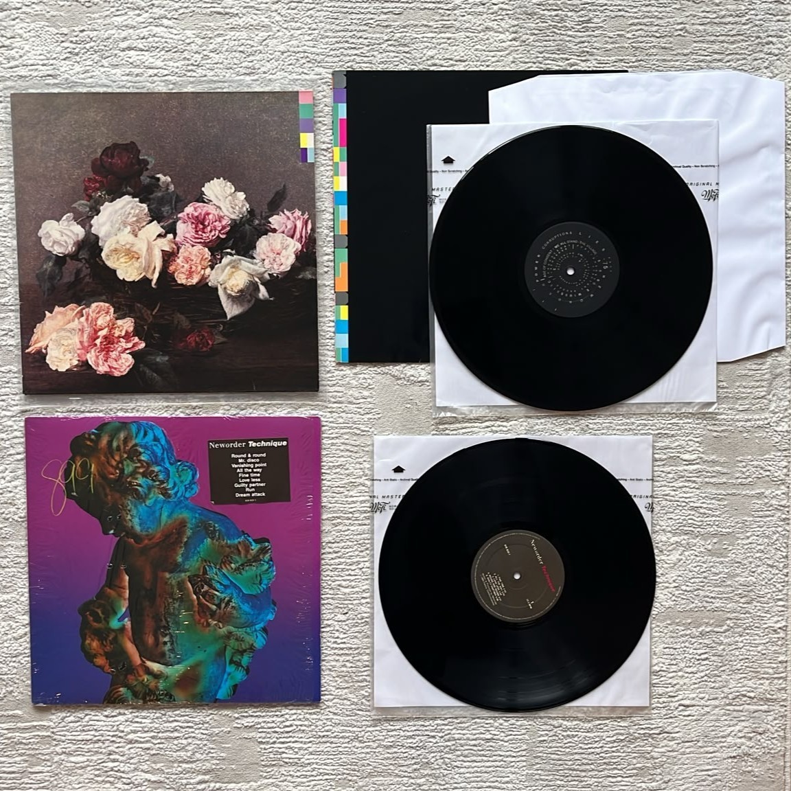 New Order Vinyl LP Lot Power Corruption & Lies UK FACT 75 1983 Technique 1989 CA
