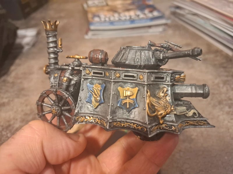 Warhammer steam tank painted