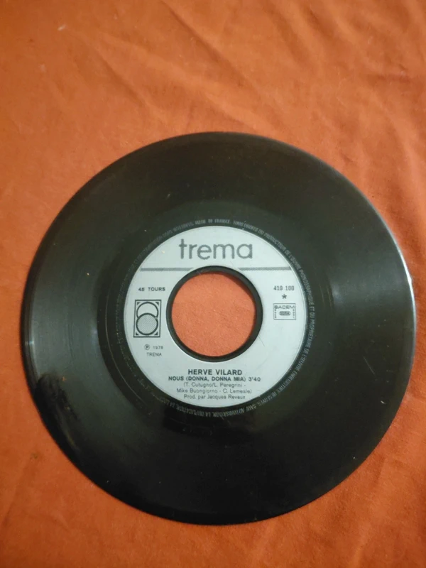 hervé vilard nous donna donna mia 1978 vinyl 45 tours trema Franse chanson
