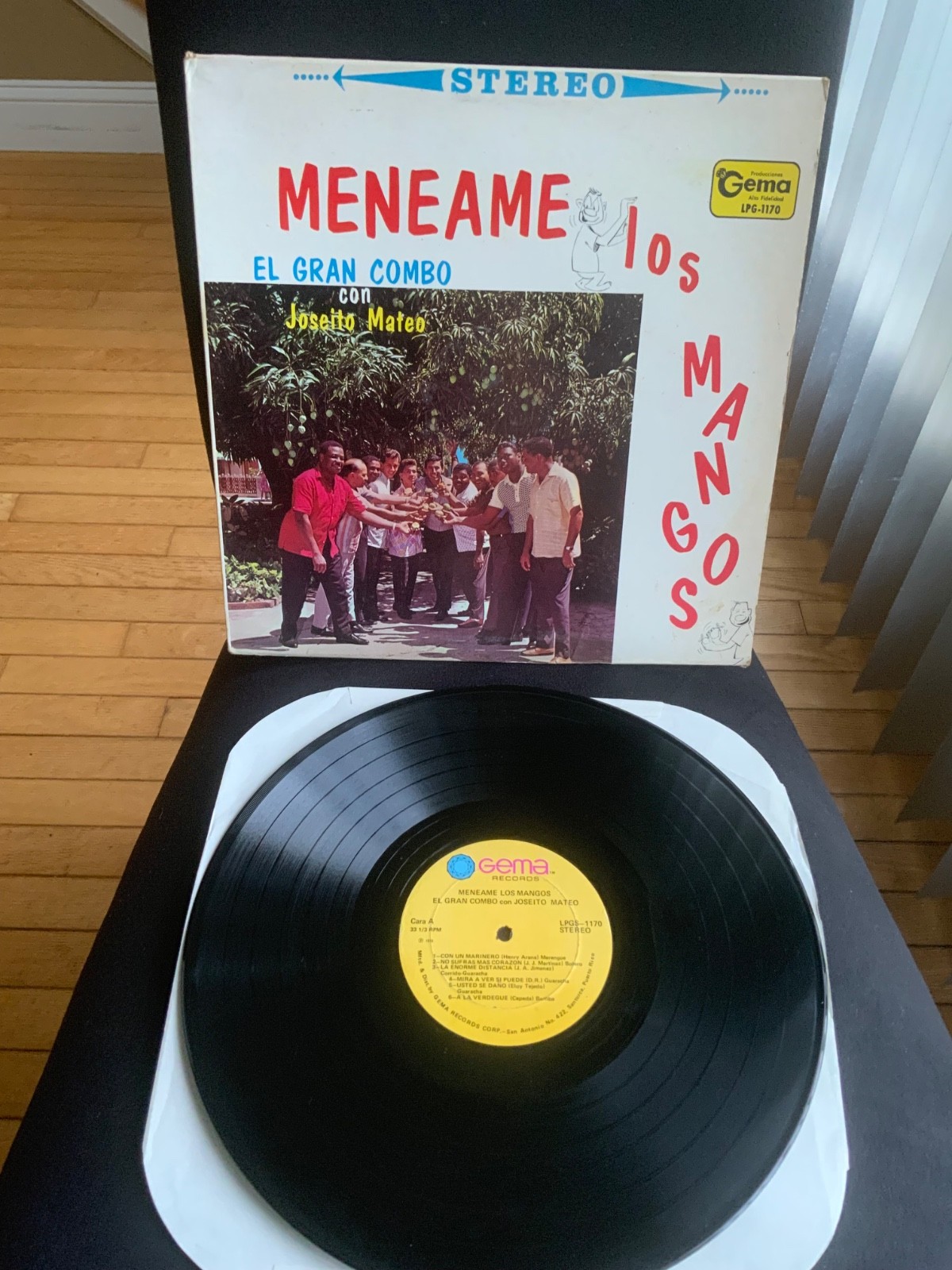 EL GRAN COMBO Y JOSEITO MATEO MENEAME LOS MANGOS LP 1976 GEMA SALSA