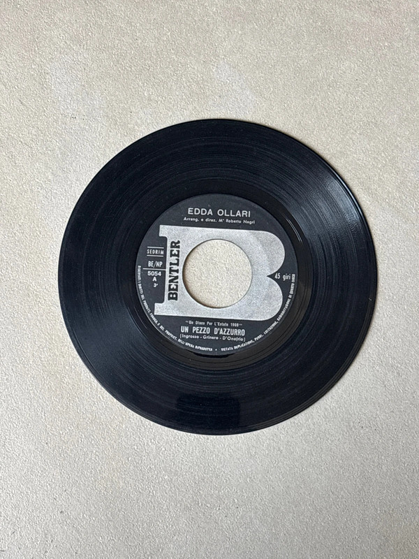 Vinile 45 giri - Bentler | Edda Ollari