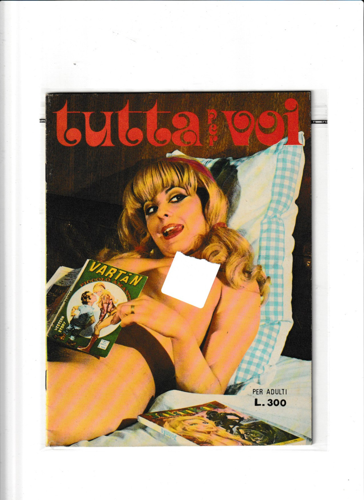 fumetto tutta per voi supplemento a Vartan numero 109 furio viano editore