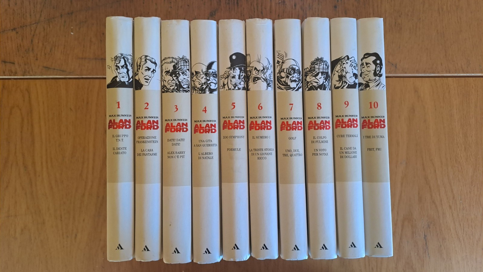 Max Bunker "Alan Ford Story", Lotto n. 1 a 10, Ed.Mondadori 2009
