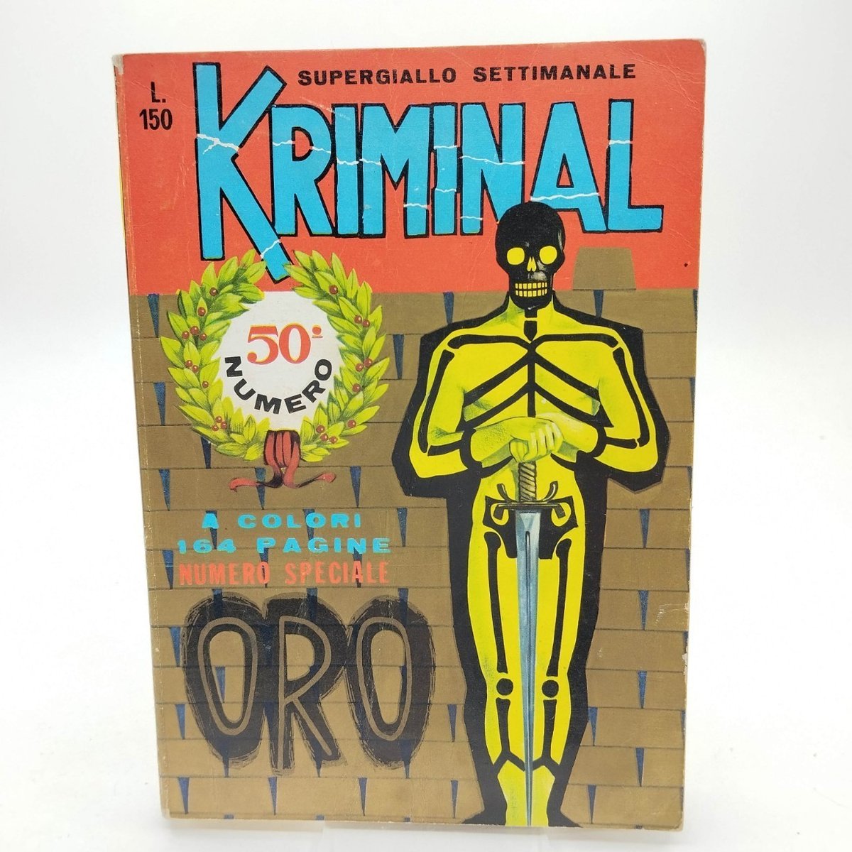 KRIMINAL N. 50  OTTIMO EDICOL A   AUT. 6636  ED. CORNO GIU. 1966 [ST][UFF-32-50]