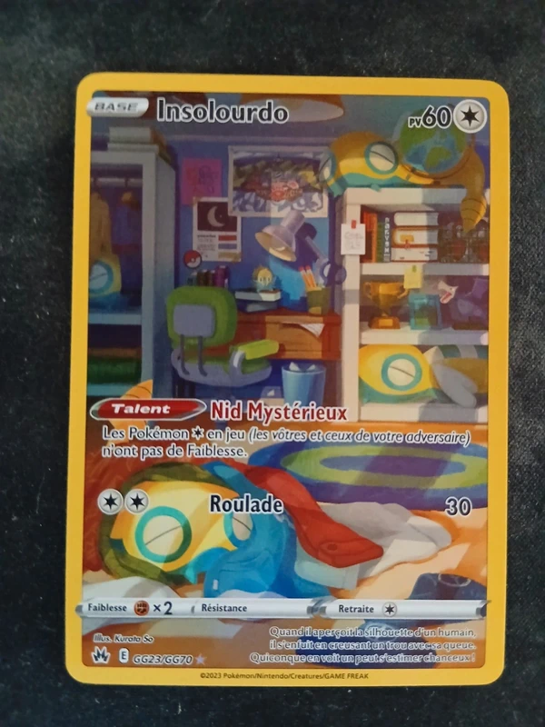 Carte pokemon insolourdo gg23 zenith supreme