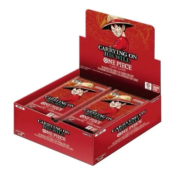 RIP&SHIP One Piece ENG Carrying on His Will OP-13 Box 24 Buste BANDAI CARD GAME