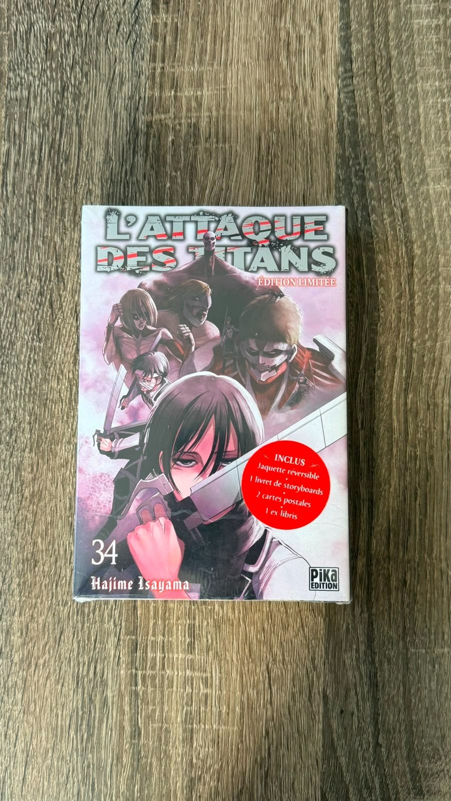 L'attaque des titans 34 Edition limitée collector  VF Neuf sous blister