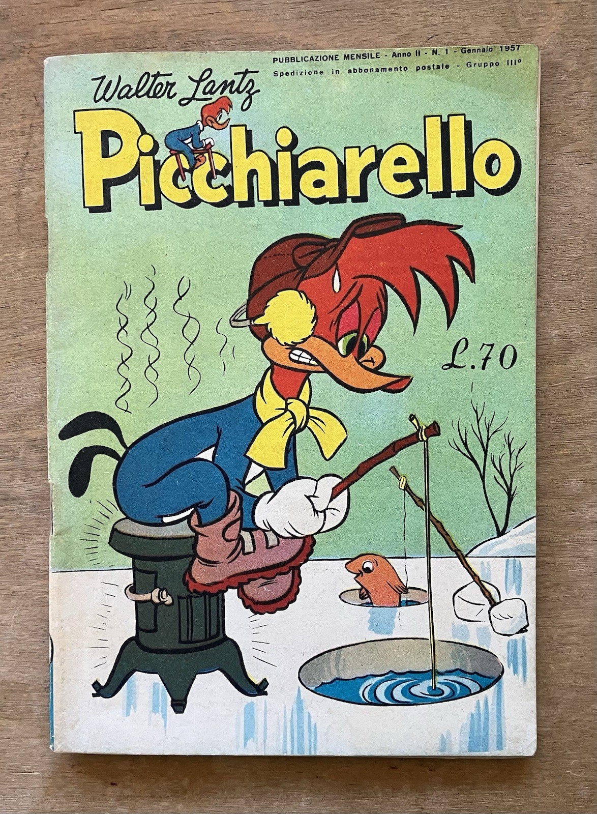 Picchiarello n. 1 del 1957 - piego di libri/raccomandata